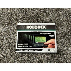 Rolodex The Pocket Secratary 32K Memory EUC